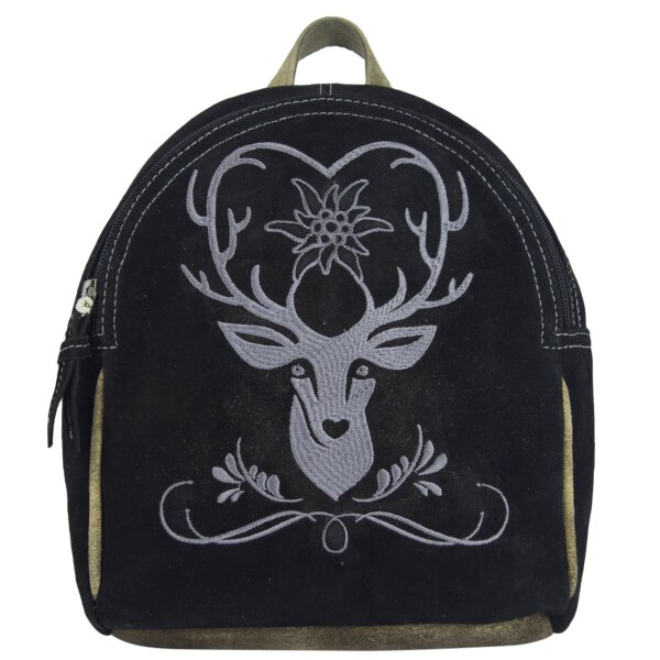 Domelo backpack woman shoulder bag leather black big handbag