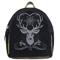 Domelo backpack woman shoulder bag leather black big handbag