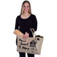 Domelo große Jute Einkaufskorb, 100% Vegane...