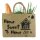 Domelo große Jute Einkaufskorb, 100% Vegane Einkaufstasche/ Handtasche