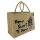 Domelo große Jute Einkaufskorb, 100% Vegane Einkaufstasche/ Handtasche