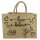 Domelo große Jute Einkaufskorb, 100% Vegane Einkaufstasche/ Handtasche