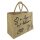 Domelo große Jute Einkaufskorb, 100% Vegane Einkaufstasche/ Handtasche