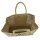 Domelo große Jute Einkaufskorb, 100% Vegane Einkaufstasche/ Handtasche