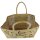 Domelo große Jute Einkaufskorb, 100% Vegane Einkaufstasche/ Handtasche
