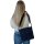 Domelo Damen gewachste Canvas Umhängetasche. Dunkelblaue wasserabweisende Hobo Tasche