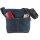 Domelo Damen gewachste Canvas Umhängetasche. Dunkelblaue wasserabweisende Hobo Tasche