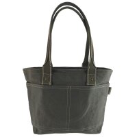 Domelo Damen gewachste Canvas Shopper. Khaki grün...