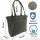 Domelo Damen gewachste Canvas Shopper. Khaki grün wasserabweisende Handtasche