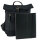 Domelo gewachste Canvas Rucksack. Schwarze wasserabweisende Unisex Backpack