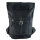 Domelo gewachste Canvas Rucksack. Schwarze wasserabweisende Unisex Backpack
