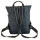 Domelo gewachste Canvas Rucksack. Schwarze wasserabweisende Unisex Backpack