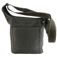Domelo Damen gewachste Canvas Umhängetasche. Khaki...