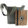 Domelo Damen gewachste Canvas Umhängetasche. Khaki grün wasserabweisende Hobo Tasche