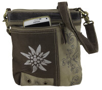 Domelo Trachtentasche Canvas Umhängetasche Damen Schultertasche Crossbody Tasche