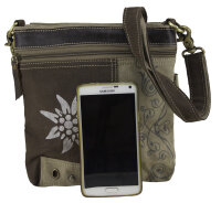 Domelo Trachtentasche Canvas Umhängetasche Damen Schultertasche Crossbody Tasche