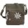 Domelo canvas woman bag small shoulder bag green crossbody brown
