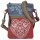 Domelo kleine Umhängetasche. Trachtentasche aus recycelter Jeans & Canvas mit Herz-Motiv