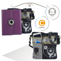 Sunsa Canvas Bag small shoulder bag grey stone washed crossbody black handbag woman