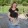 Domelo Canvas bag handbag shoulder bag black gray