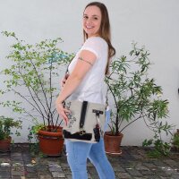 Domelo canvas bag shoulder bag shoulder bag brown beige