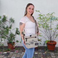 Domelo canvas bag shoulder bag shoulder bag brown beige