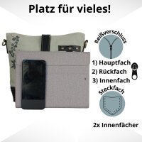 Domelo canvas bag shoulder bag shoulder bag brown beige