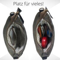 Domelo kleine Canvas Trachtentasche.Canvas Umhängetasche mit Edelweissmotiv