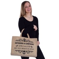 Domelo große Jute Einkaufskorb, 100% Vegane...
