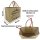Domelo große Jute Einkaufskorb, 100% Vegane Einkaufstasche/ Handtasche