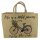 Domelo große Jute Einkaufskorb, 100% Vegane Einkaufstasche/ Handtasche