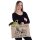 Domelo große Jute Einkaufskorb, 100% Vegane Einkaufstasche/ Handtasche