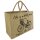 Domelo große Jute Einkaufskorb, 100% Vegane Einkaufstasche/ Handtasche