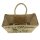 Domelo große Jute Einkaufskorb, 100% Vegane Einkaufstasche/ Handtasche