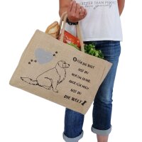 Domelo große Jute Einkaufskorb, 100% Vegane...