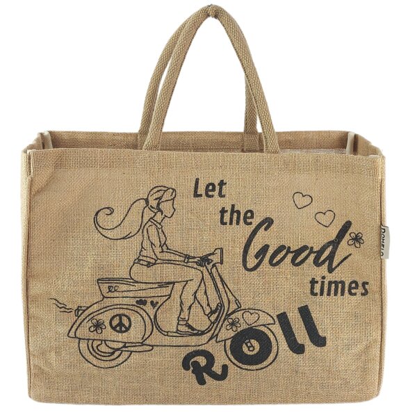 Jute bag Home Sweet Home, shopping bag, shopper