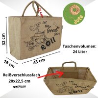 Jute bag Home Sweet Home, shopping bag, shopper