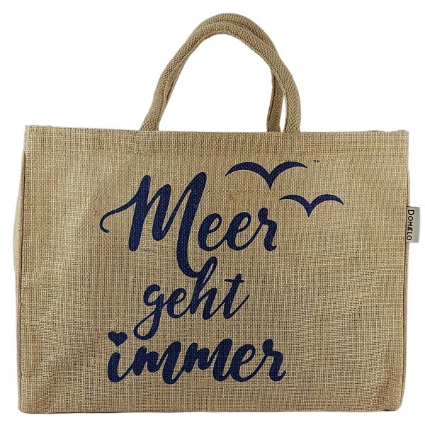 Jute bag Home Sweet Home, shopping bag, shopper