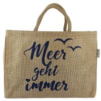Domelo große Jute Einkaufskorb, 100% Vegane...