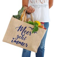 Domelo große Jute Einkaufskorb, 100% Vegane...
