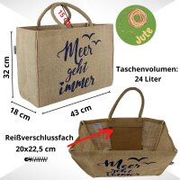 Jute bag Home Sweet Home, shopping bag, shopper