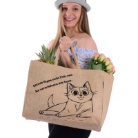 Domelo große Jute Einkaufskorb, 100% Vegane...