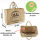 Domelo große Jute Einkaufskorb, 100% Vegane Einkaufstasche/Jutetasche/Shopper mit Pferdemotiv