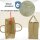 Domelo große Jute Einkaufskorb, 100% Vegane Einkaufstasche/Jutetasche/Shopper mit Pferdemotiv