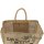 Domelo große Jute Einkaufskorb, 100% Vegane Einkaufstasche/Jutetasche/Shopper Strandtasche