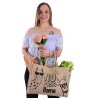 Domelo große Jute Einkaufskorb, 100% Vegane...