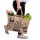 Domelo große Jute Einkaufskorb, 100% Vegane Einkaufstasche/Jutetasche/Shopper mit Lamamotiv