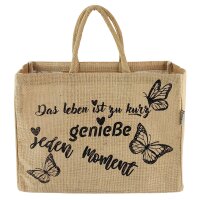 Domelo große Jute Einkaufskorb, 100% Vegane...