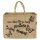 Domelo große Jute Einkaufskorb, 100% Vegane Einkaufstasche/Jutetasche/Shopper