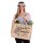 Domelo große Jute Einkaufskorb, 100% Vegane Einkaufstasche/Jutetasche/Shopper. Badetasche mit Seeschildkröte Motiv